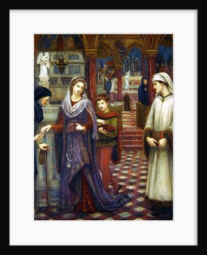 The First meeting of Petrarch and Laura, 1889 by Marie Spartali Stillman
