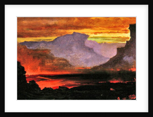 Hilo Volcano, Hawaii, 1886 by Jules Tavernier