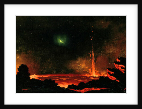Volcano, Hawaii, 1888 by Jules Tavernier