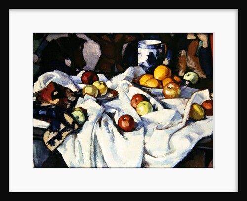 Still life of oranges and apples by Samuel John Peploe