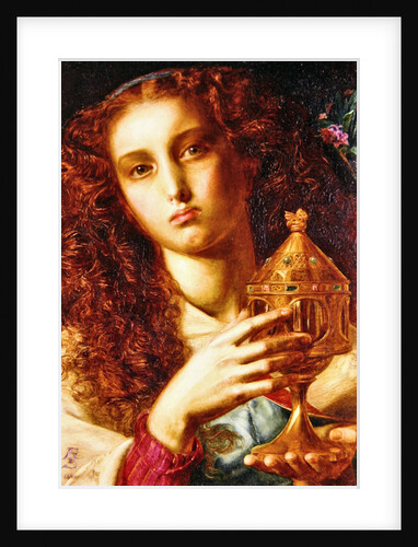 King Pelles' Daughter bearing the Sancgraal, 1861 by Anthony Frederick Augustus Sandys