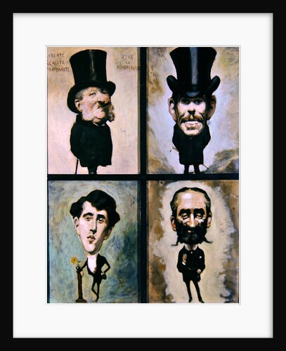Four caricatures, 1882-83 by Julius Mandes Price