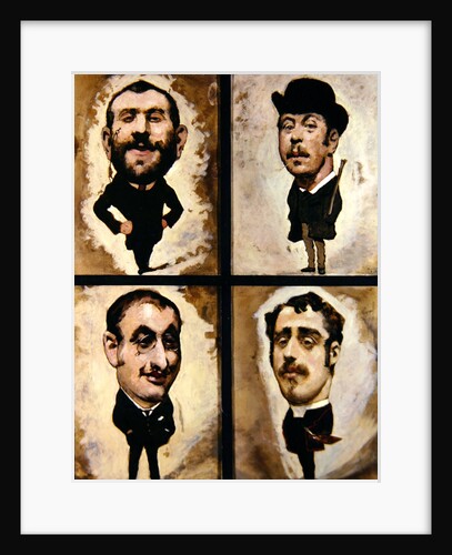 Four caricatures, 1882-83 by Julius Mandes Price