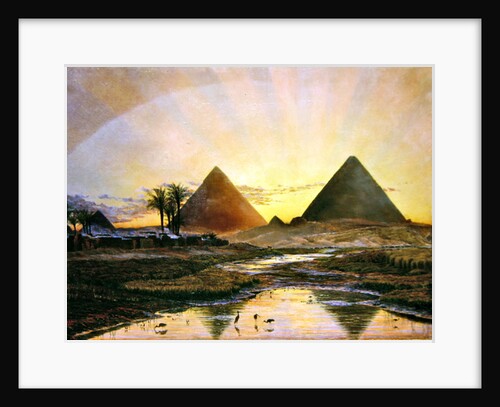 Pyramids at Gizeh, 1855 by Thomas Seddon