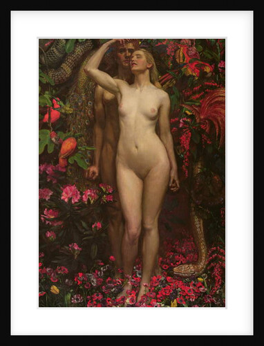 Adam and Eve with the snake, 1877 by John Byam Liston Shaw