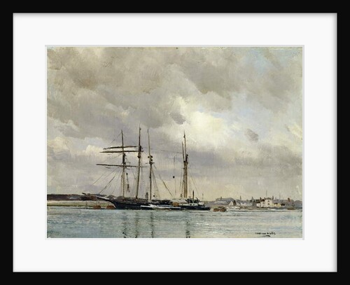 Boats in Harbour, Loading China Clay, c.1900 by William Page Atkinson Wells