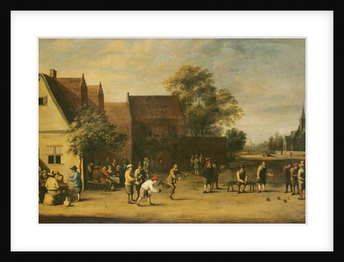 Bowls Players on a Village Green by Thomas van Apshoven