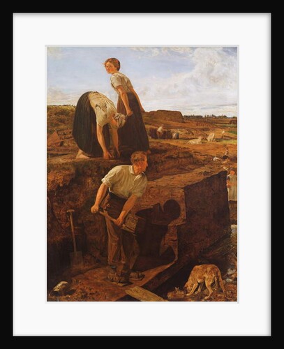 Peat Mining, 1869 by Thomas Wade