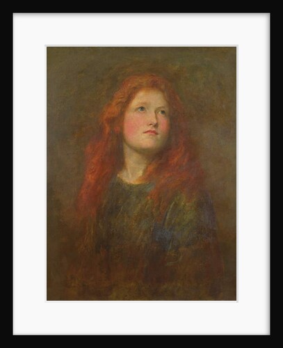 Portrait study of a girl with red hair, c.1885 by George Frederic Watts