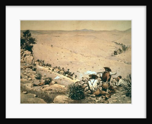 The Hold Up, c.1900 by Frederic Remington