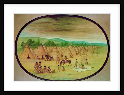 Tipi Village, c.1830 by George Catlin