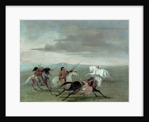 Comanche Feats of Martial Horsemanship, 1834 by George Catlin