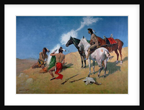 Smoke Signals by Frederic Remington