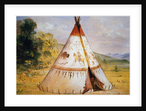 Teepee of the Crow Tribe, c.1850 by George Catlin