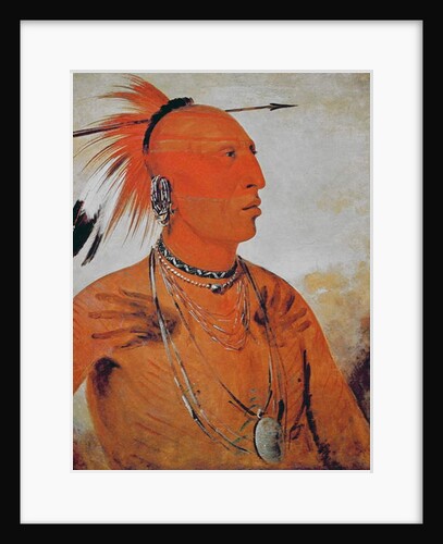 Brave Chief, 1832 by George Catlin