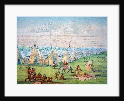 Sioux Camp Scene, 1841 by George Catlin