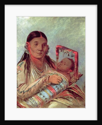 Sioux mother and baby, c.1830 by George Catlin