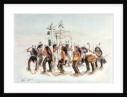 Chippewa Snowshoe Dance, c.1835 by George Catlin