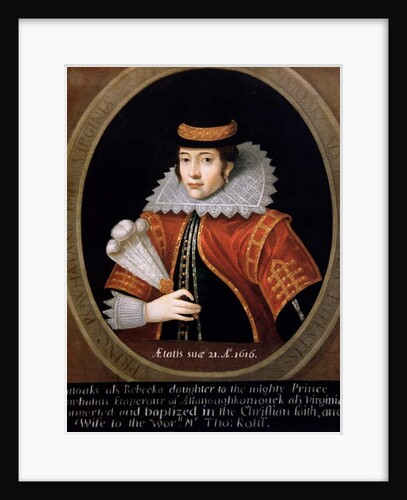 Pocahontas 1616 by English School