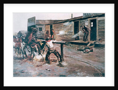 Death of a Gambler by Charles Marion Russell