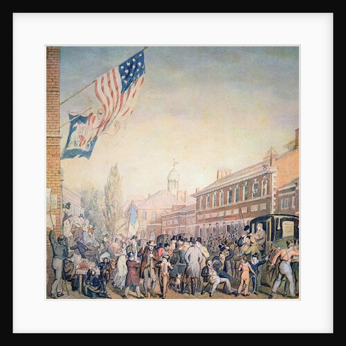 Voting in Philadelphia, 1816 by American School