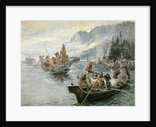 Lewis & Clark on the Lower Columbia River, 1905 by Charles Marion Russell