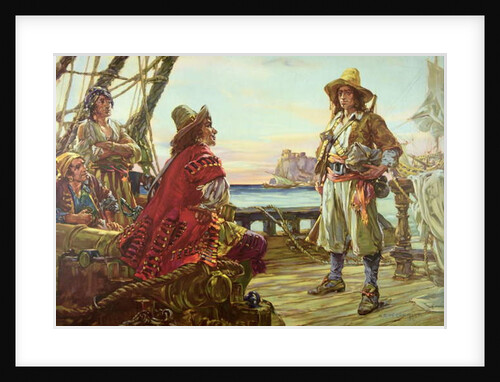 Recruiting for a pirate ship in the 17th Century, 1932 by Arthur David McCormick