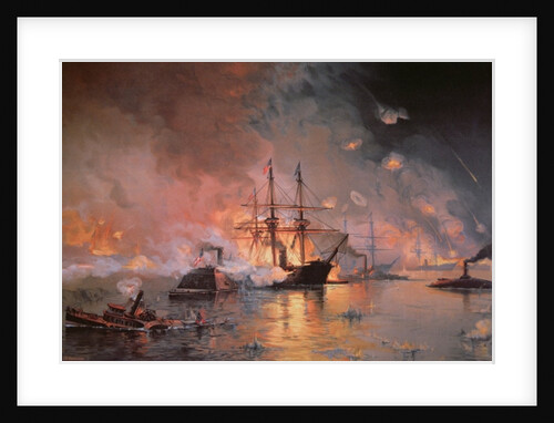 Capture of New Orleans by Union Flag Officer David G. Farragut, 24 April 1862 by Julian Oliver Davidson