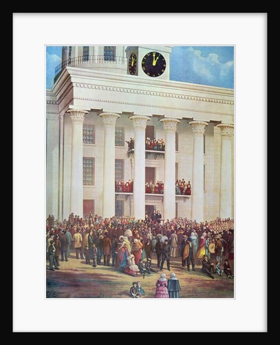 Inauguration of Jefferson Davis at Senate House, Montgomery, Alabama, 18th February, 1861 by James Massolon