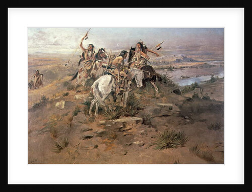 Indians Discovering Lewis and Clark, 1896 by Charles Marion Russell