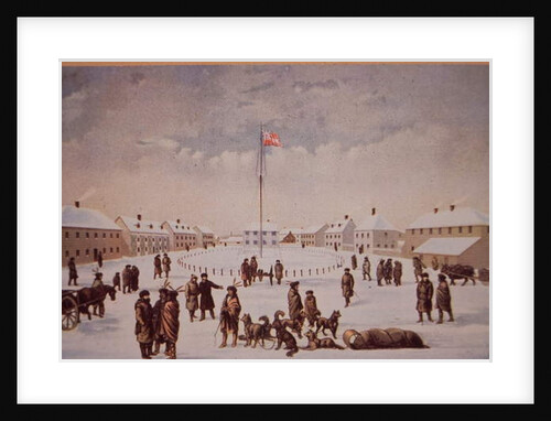 Riel's Rebellion in Canada, Fort Garry captured by Riel in 1869, late 19th century by Canadian School