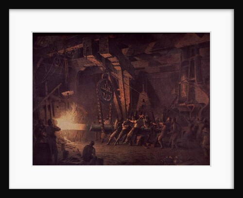 West Point Gun Foundry, forging the shaft, c.1867 by John Ferguson Weir