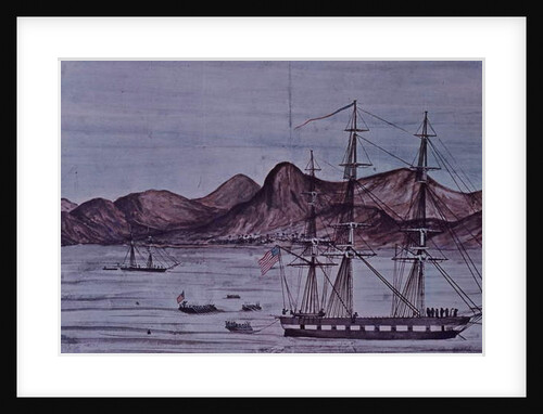 Mexican-American War, US navy landing forces at Loreto, 1847 by American School