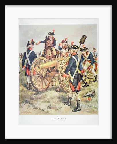 American Continental Army: Artillery Uniforms of 1777-83 by Henry Alexander (after) Ogden