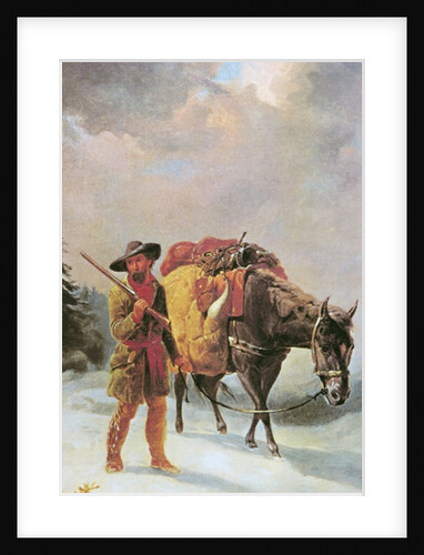 Fur Trapper Crossing the Mountains by William Tylee Ranney