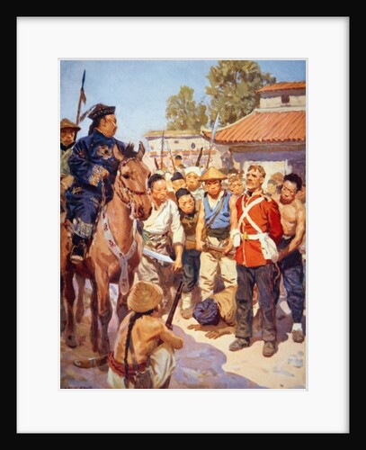 Rebels capture a British soldier during the Taiping Rebellion in China by W. R. S Scott