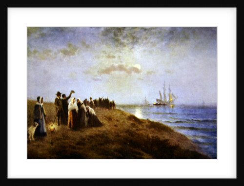 Embarkation of the Pilgrims by Edward Moran