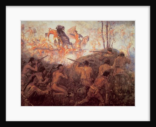 The death of General Braddock near Fort Duquesne by School English