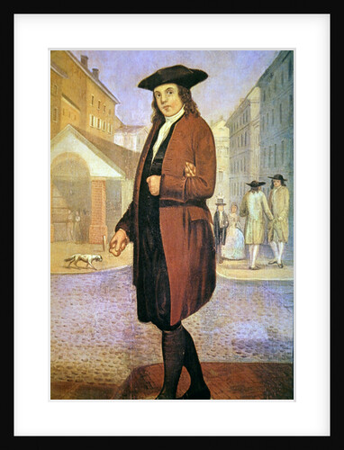 A young Ben arrives in Philadelphia, poor and hungry, with bread under his arm by School American