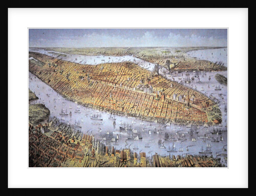 Manhattan Island, 1884 by American School