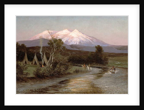 Sierra Blanca at Sunset Looking East from Palmilia, New Mexico, 1894 by Edward Hill