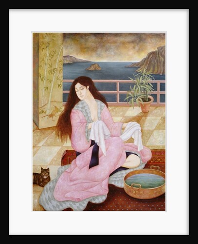 Woman washing her face by Patricia O'Brien