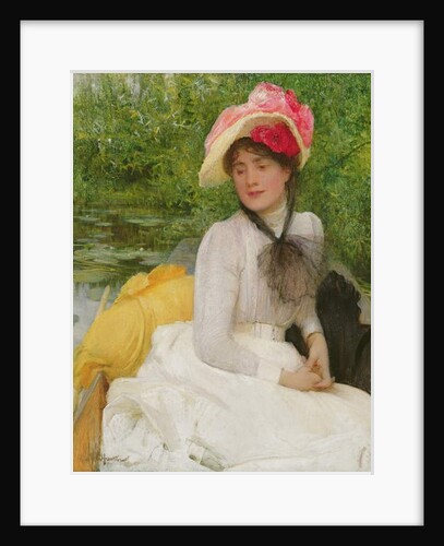Girl in a Punt by Arthur Hacker