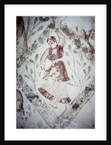 Fresco depicting a female dancer by Syrian School