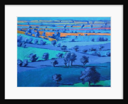 Blue painting close up by Paul Powis