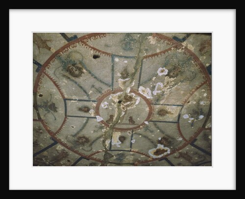 Ceiling of the Chapel of the Good Shepherd, Catacombs San Callisto, Rome by Roman
