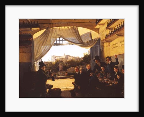 Crown Prince Ludwig in the Spanish Wine Tavern in Rome, 1824 by Franz Ludwig Catel