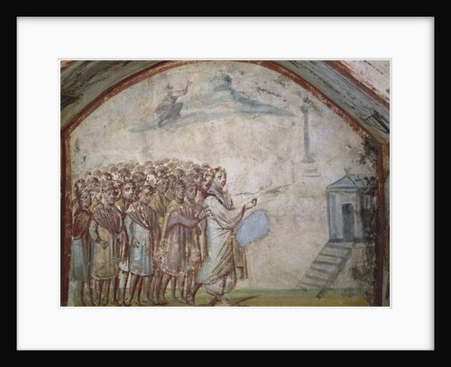 The Raising of Lazarus, Catacombs of Via Latina, Rome by Roman Roman