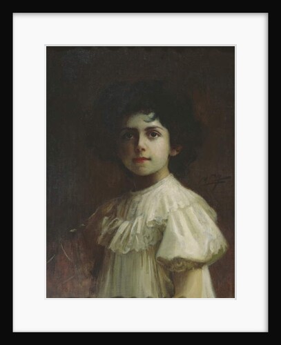 Portrait as a child of Yolande Louise of Savoy, c.1910 by Cipriano Cei