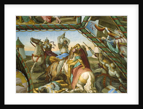 The Duel of the Six Knights by Julius Schnorr von Carolsfeld